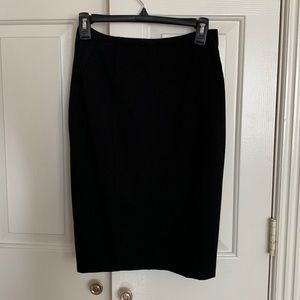 White House Black Market ponte pencil skirt, black size 0